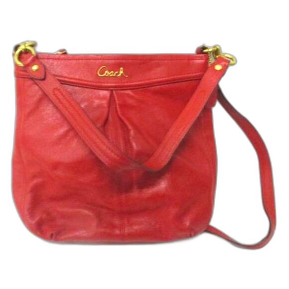 Coach Ashley Red Leather Handbag - Picture 1 of 5